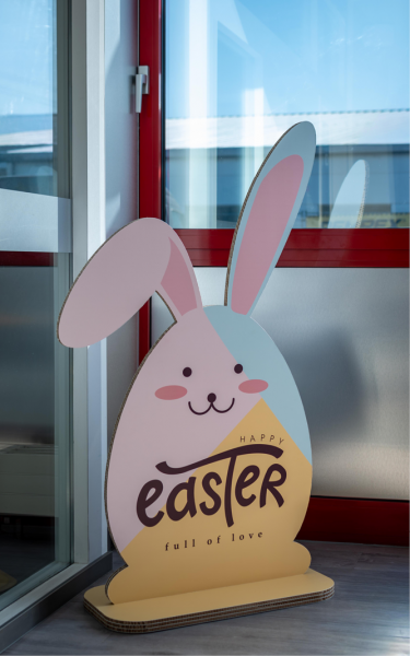 Advertising displays made of Re-board®