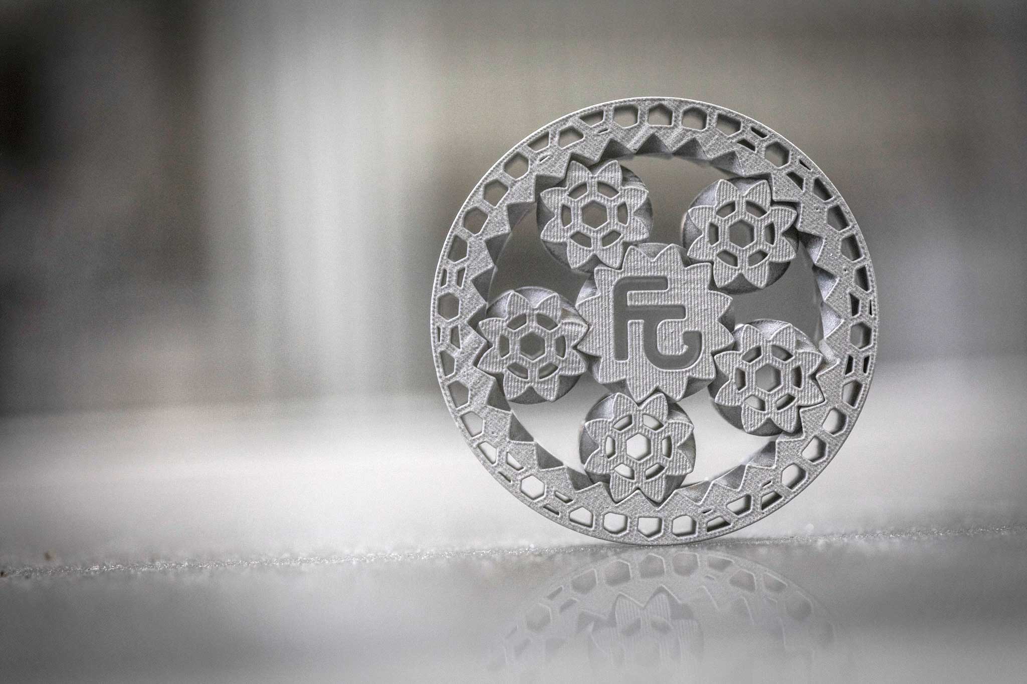 Additiv gefertigtes Metallobjekt aus dem 3D-Druck-Bereich der JORA-Gruppe