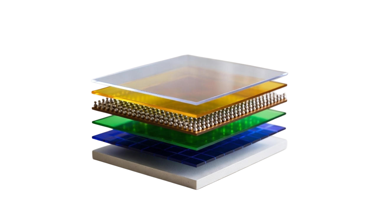 Structure of a perovskite solar cell (layer stack)
