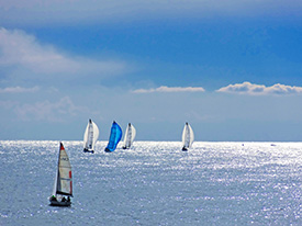 Antifouling in use on a sailing boat
