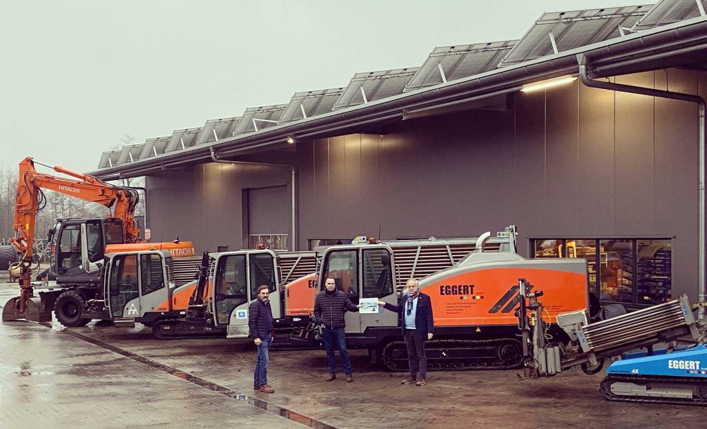 Horizontalbohranlage im Einsatz