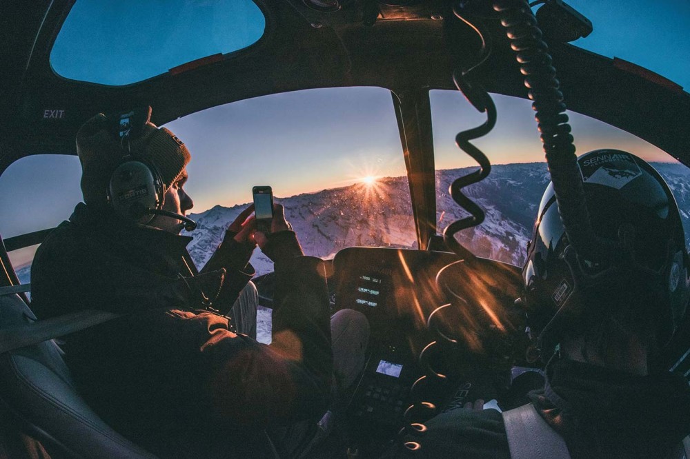 Hubschrauber über Österreich