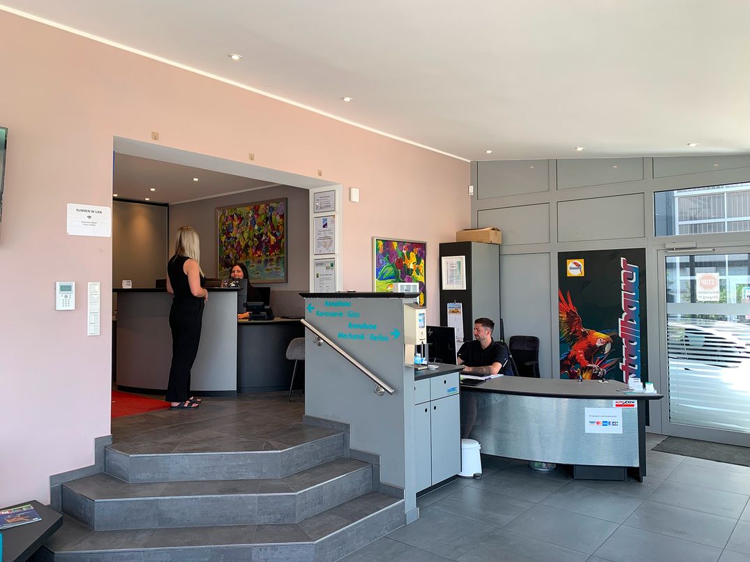 Empfangsbereich des Betriebs in Oberursel