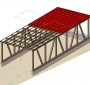 Wood chip storage, construction view