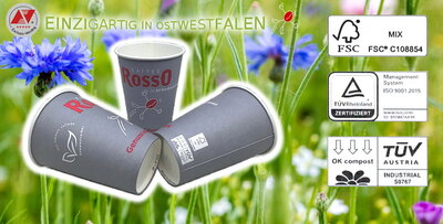 BIO-Becher für Heiß- und Kaltgetränke