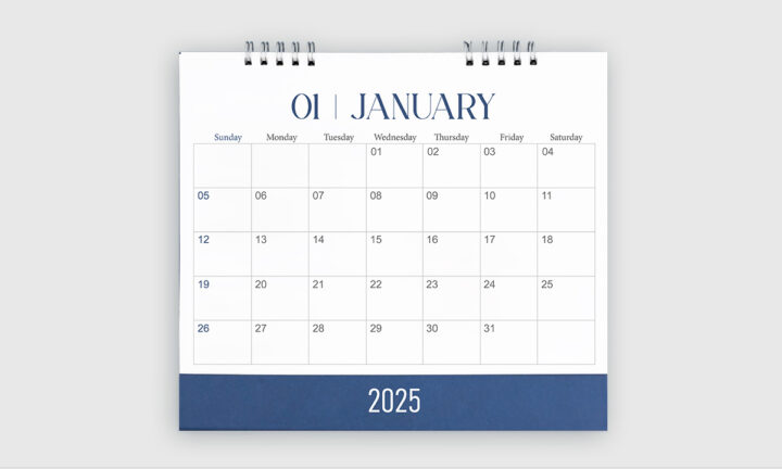 Werbekalender mit Ringbindung