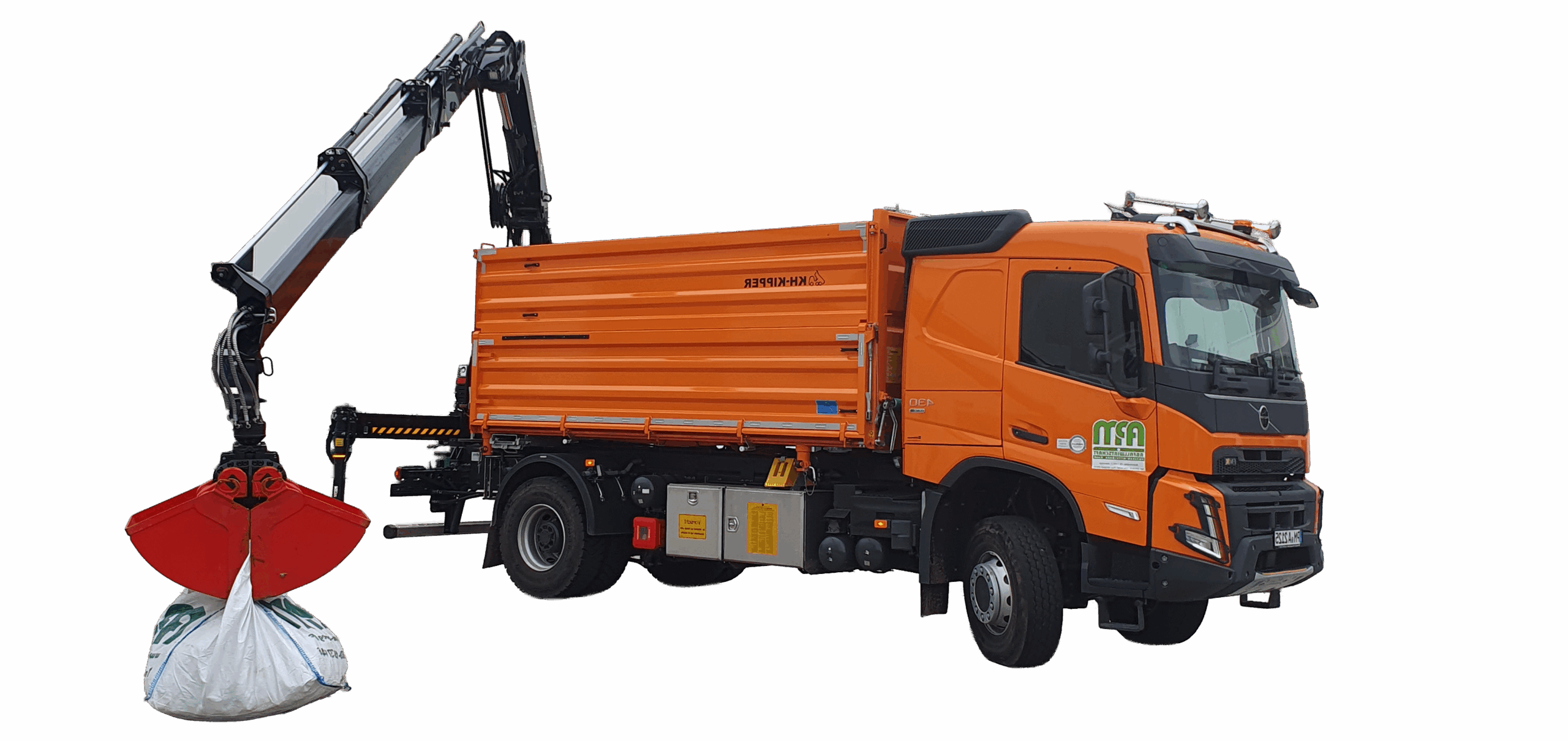 KH-Kipper mit Recyclingkran iX138 Hiduo