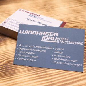 Business cards for the trades