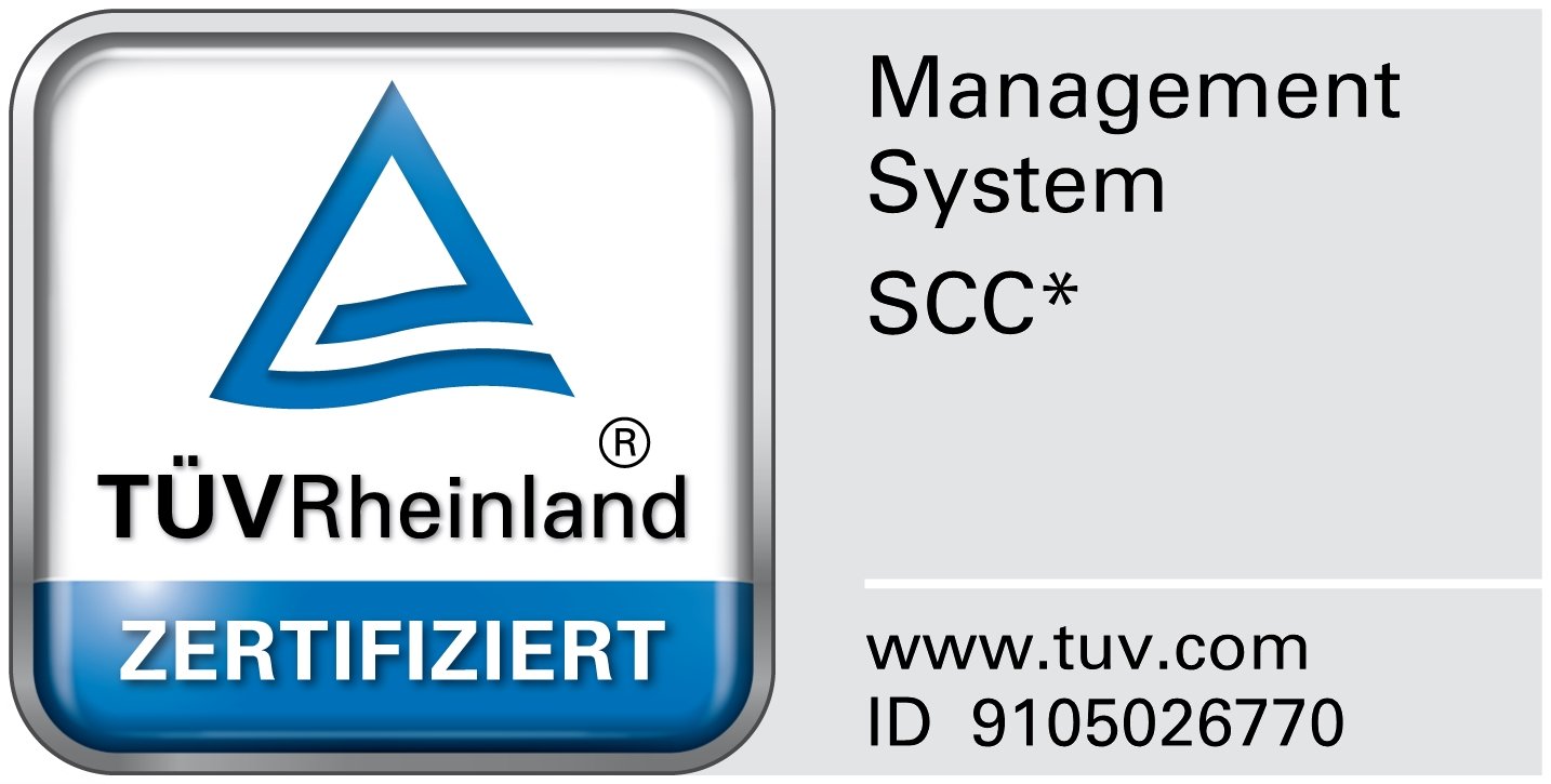 SCC-Zertifizierung (TÜV Rheinland)