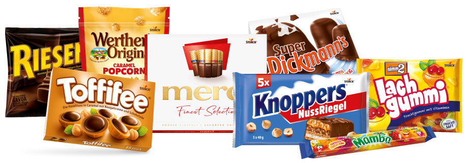 Product range (including Werther's Original, Merci, Knoppers)