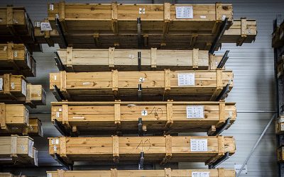 Material storage for frame contract customers