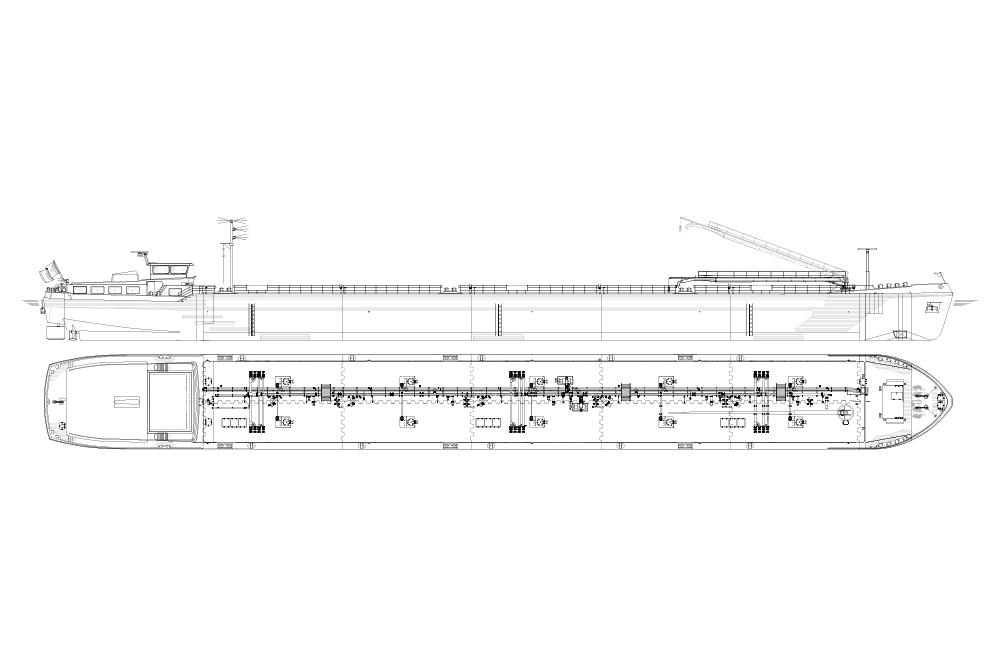 Piping systems for tank vessels