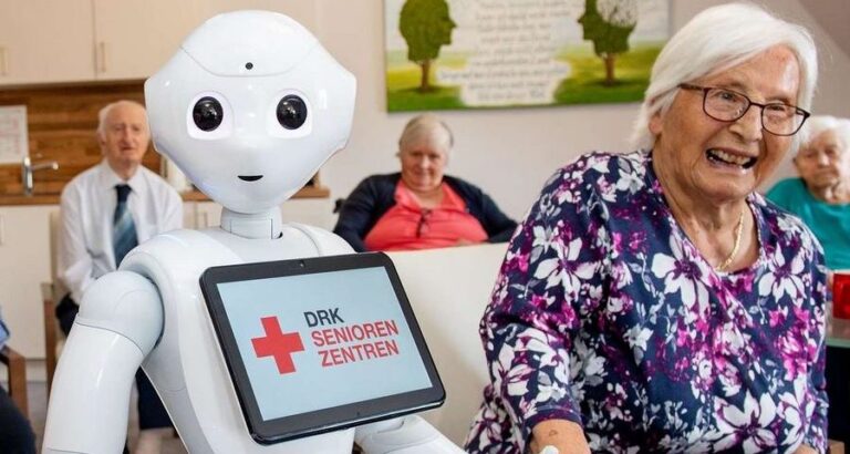 Lieferroboter im Einsatz bei der DRK Einrichtung Fulda