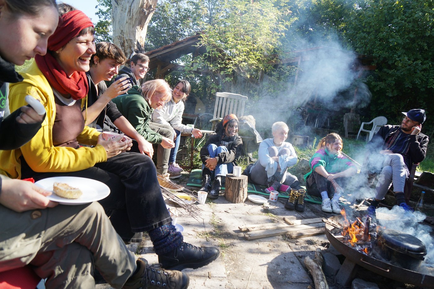 Lagerfeuer beim FÖJ
