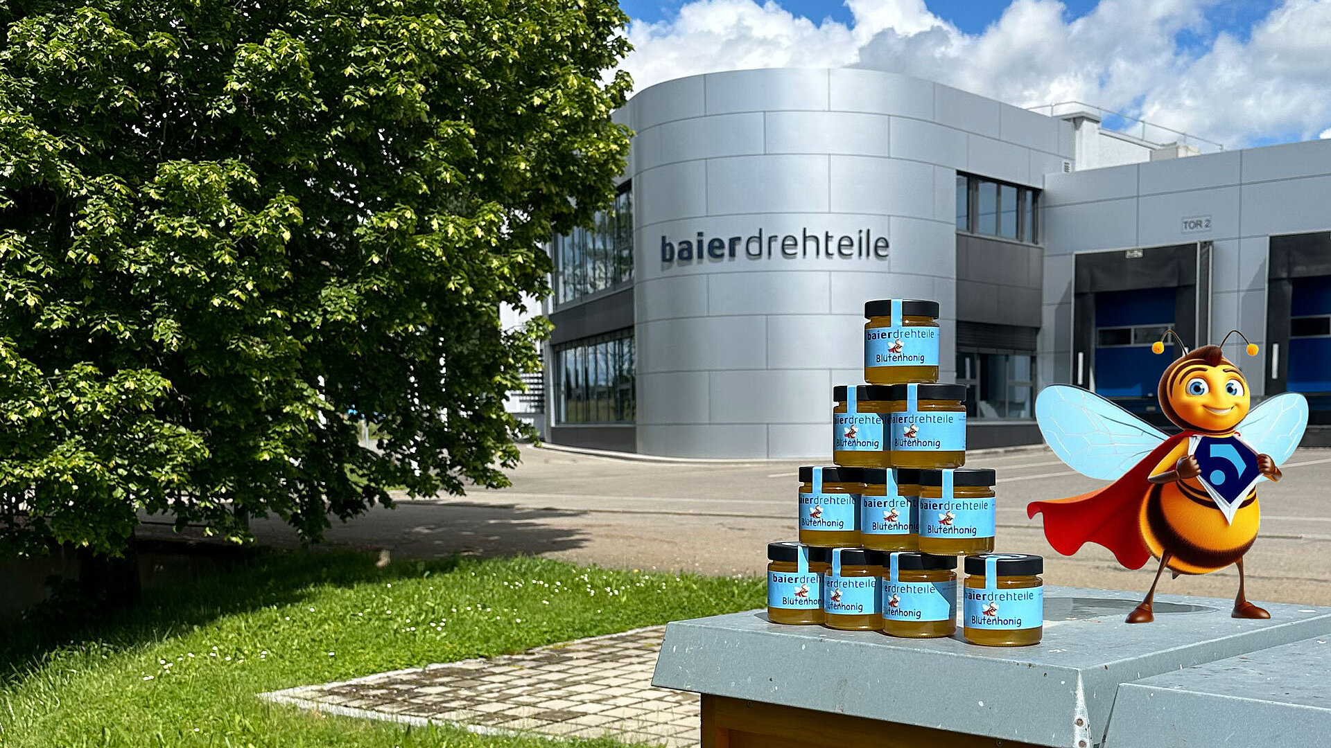 Firmeneigene Bienenvölker am Unternehmensstandort