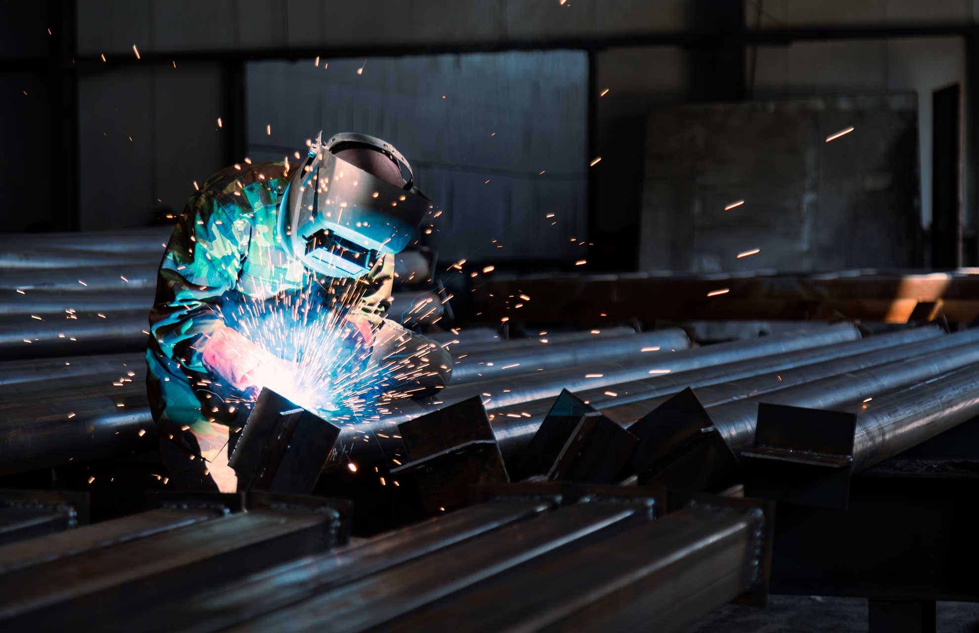 Welded metal profile