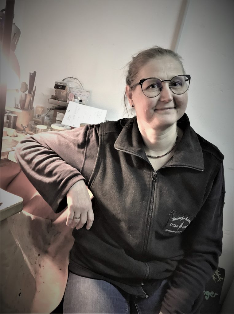 Schmiedearbeit in der Esse