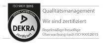 DEKRA quality seal ISO 9001