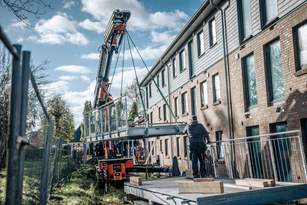 Montage auf der Baustelle