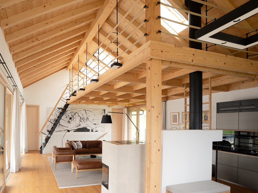 Privathaus am Attersee – Innenarchitektur mit RETRO Fichte