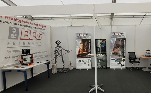 Messestand auf der Gildemesse in Hirzenhain