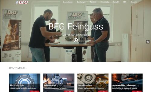 Neue Unternehmenswebsite