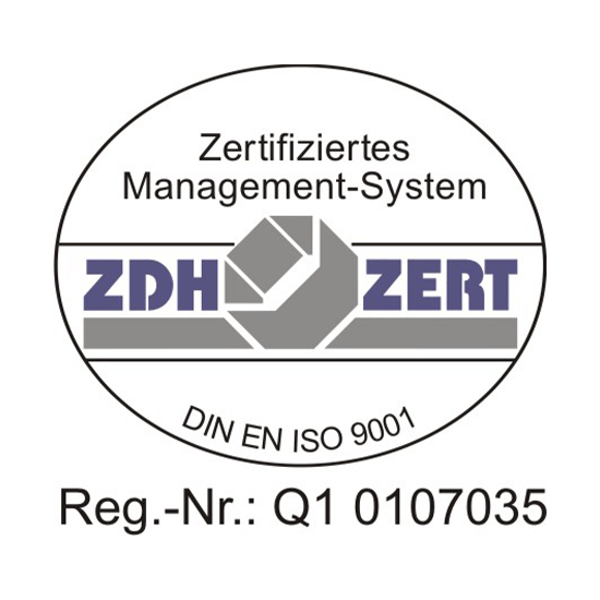 Zertifikat DIN EN ISO 9001:2015