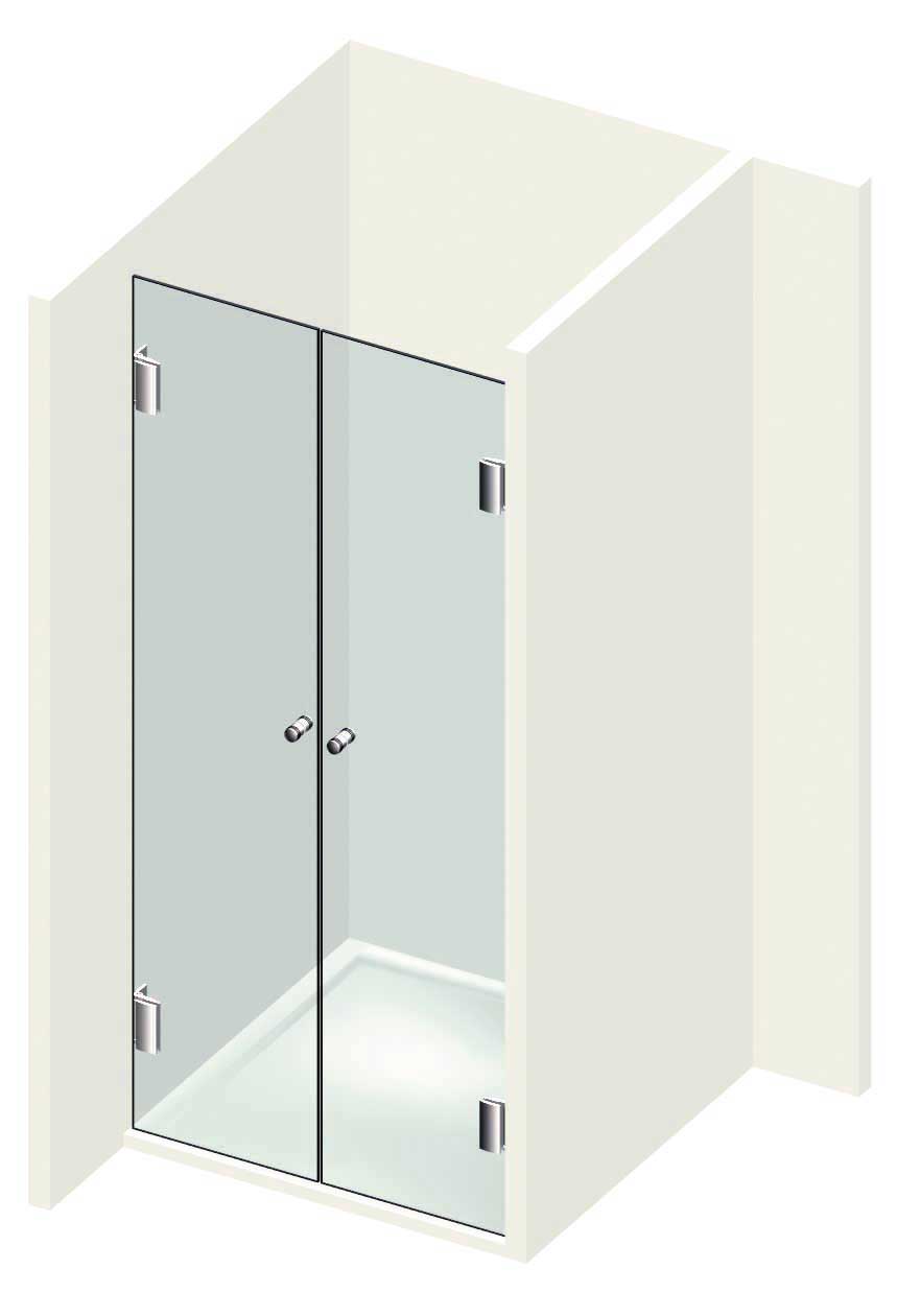 Nischendusche Papillon Typ 2-103
