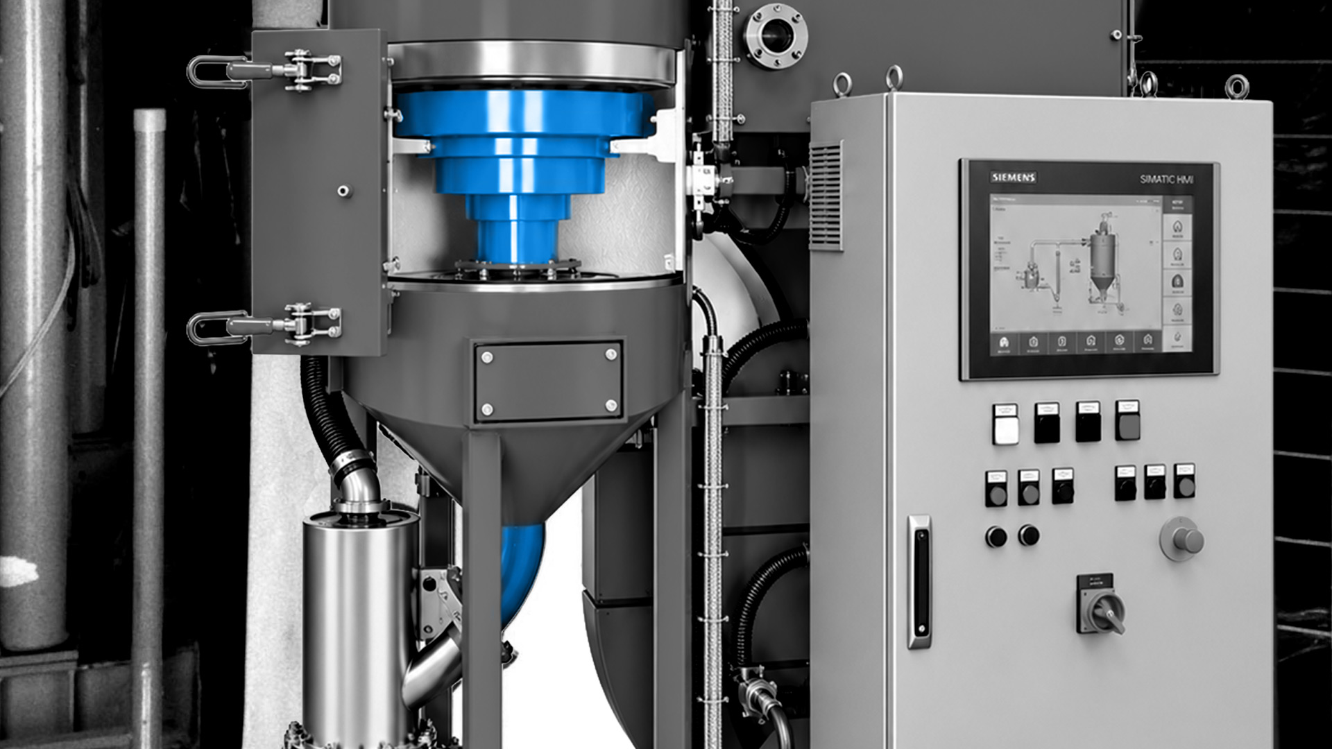 Stoßwellen-Separationssystem für Elektronikrecycling