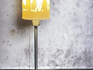 Stehlampe mit Beckumer Motiven