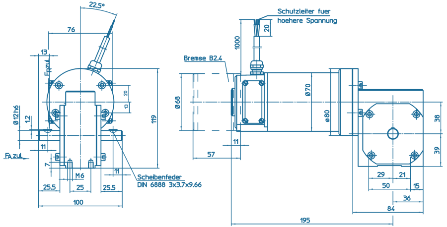 HSM-Getriebemotor