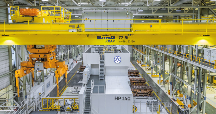 Prozesskran im Industrieeinsatz