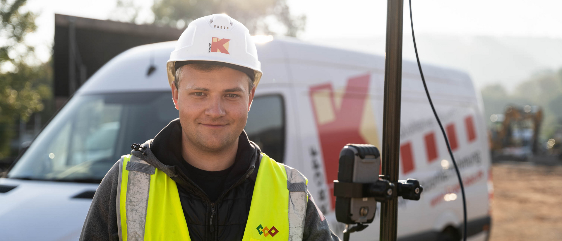 Vermessung auf der Baustelle