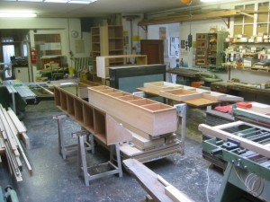 Raumteiler aus Buche
