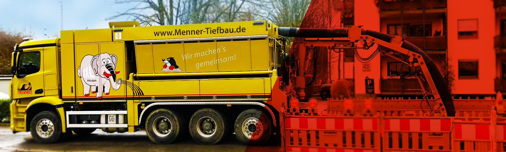 Saugbaggerarbeiten