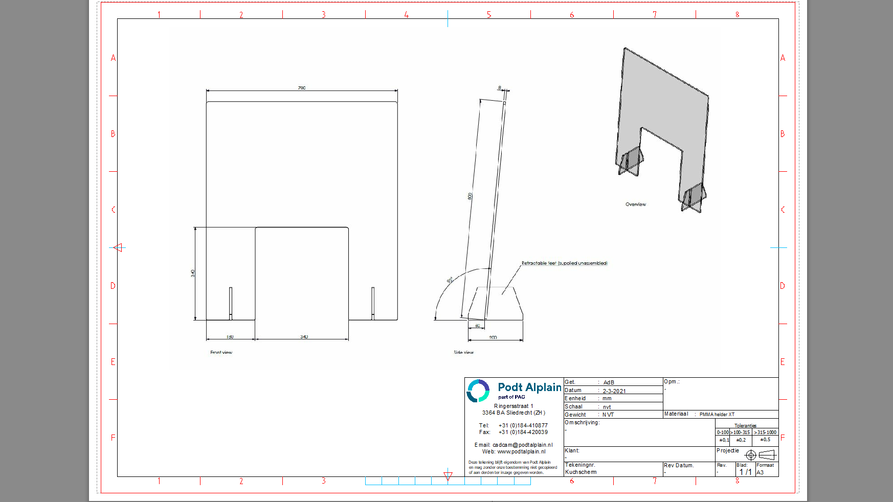Kitchen splash guards (Kirschermen)