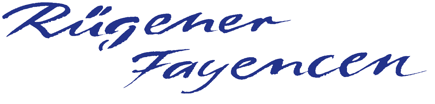 Rügener Fayencen lettering