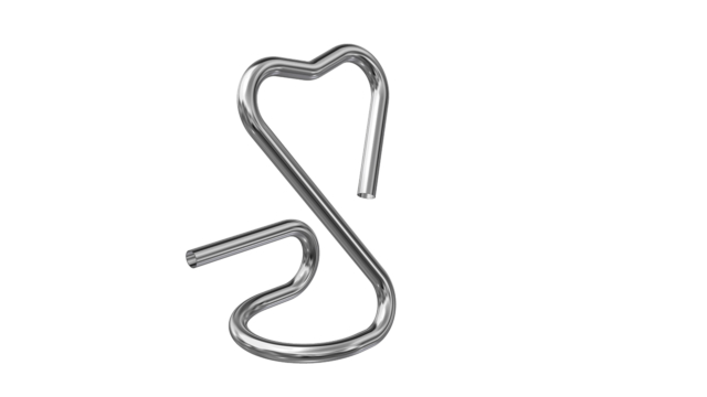 Rohr mit komplexer Geometrie (Ø 50 x 1.5 mm, 1.4435)