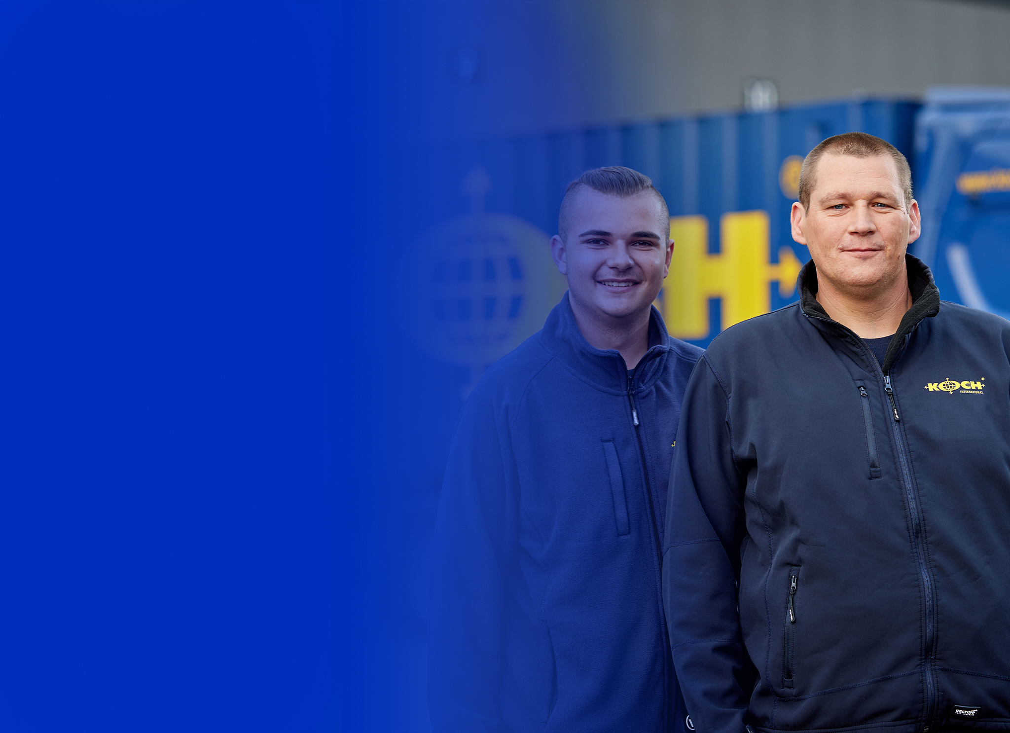 Team und Fuhrpark
