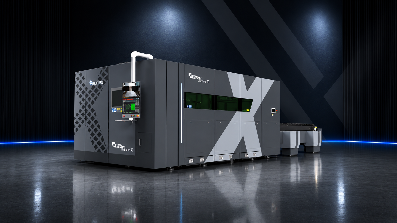 MasterLINE X – 2D/3D bis 60 kW, 8.000 × 2.500 mm
