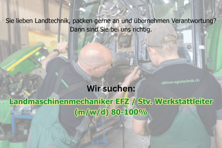 Stellensuche Landmaschinenmechaniker