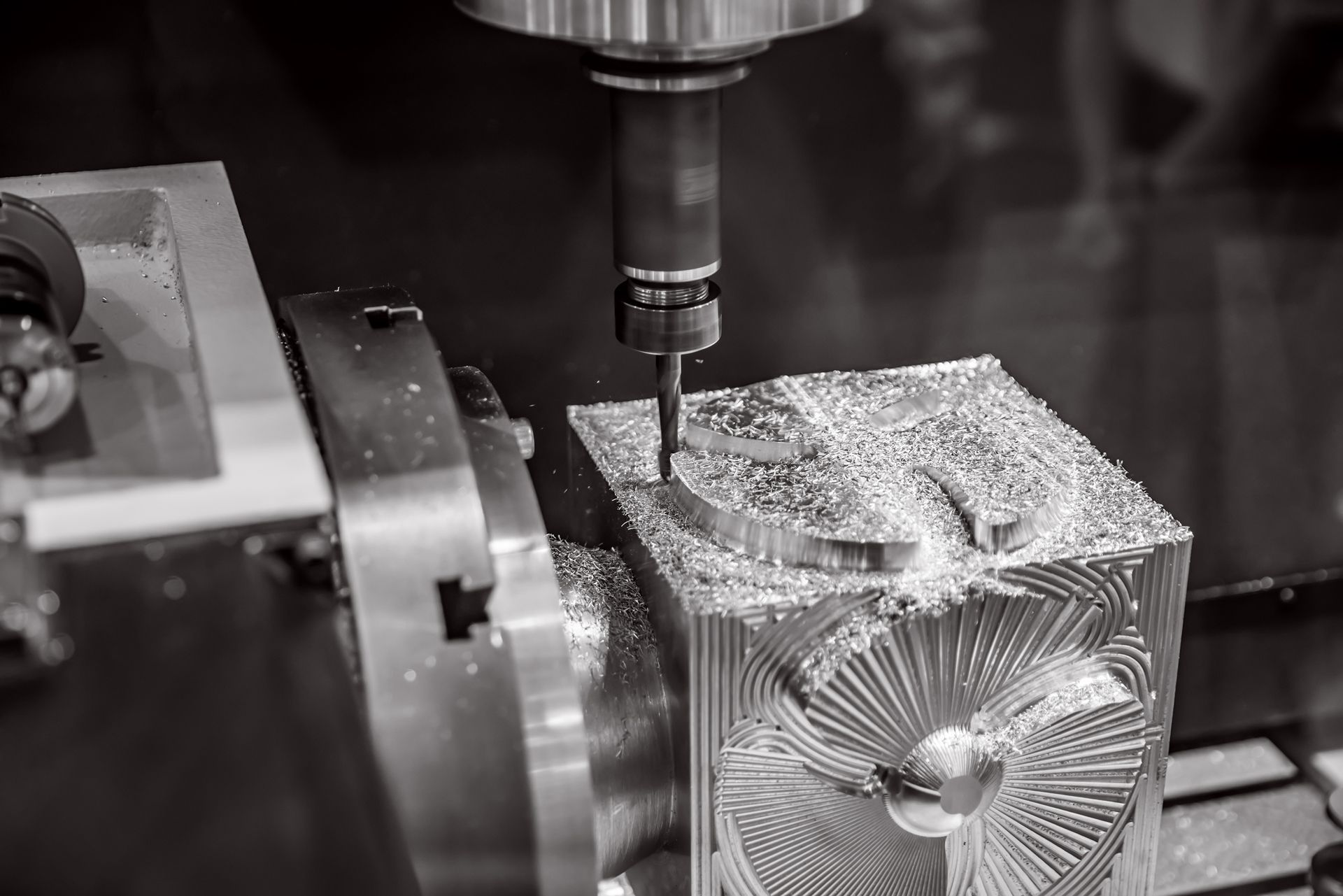Oberflächenbearbeitung mit CNC-Maschine