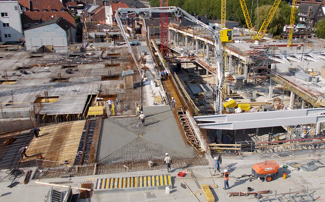 Emsgalerie Rheine – 30.000 m³ Transportbeton