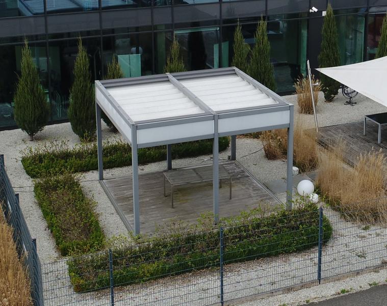KUBO – self-supporting aluminium pavilion