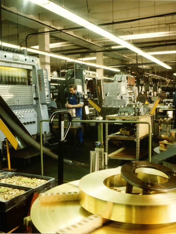 Produktionshalle in den 1980er-Jahren