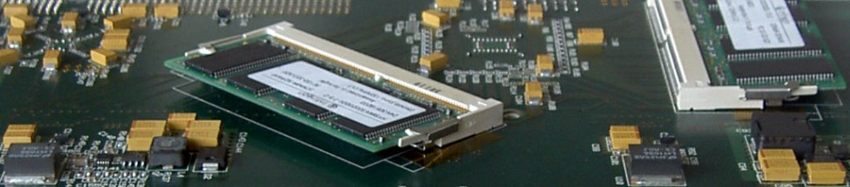 SATURN transient recorder – printed circuit board view