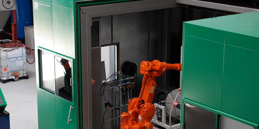 Schallschutzkabine mit integrierter Luftfilteranlage