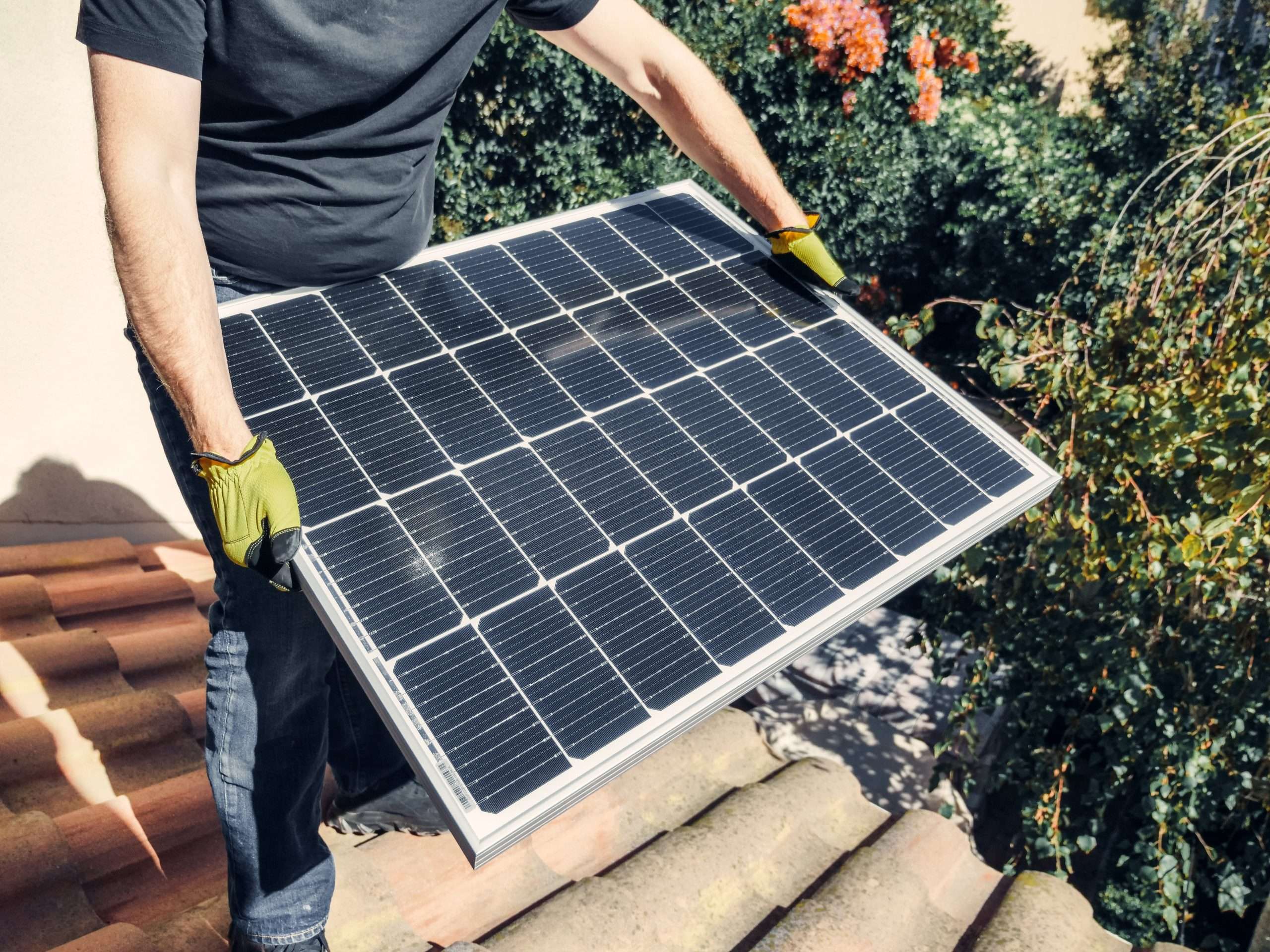 Balcony power plant installation