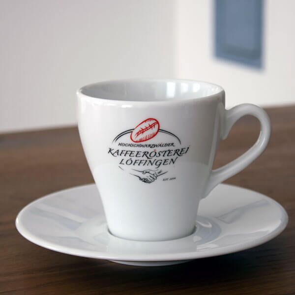 Cappuccinotasse mit Unterteller