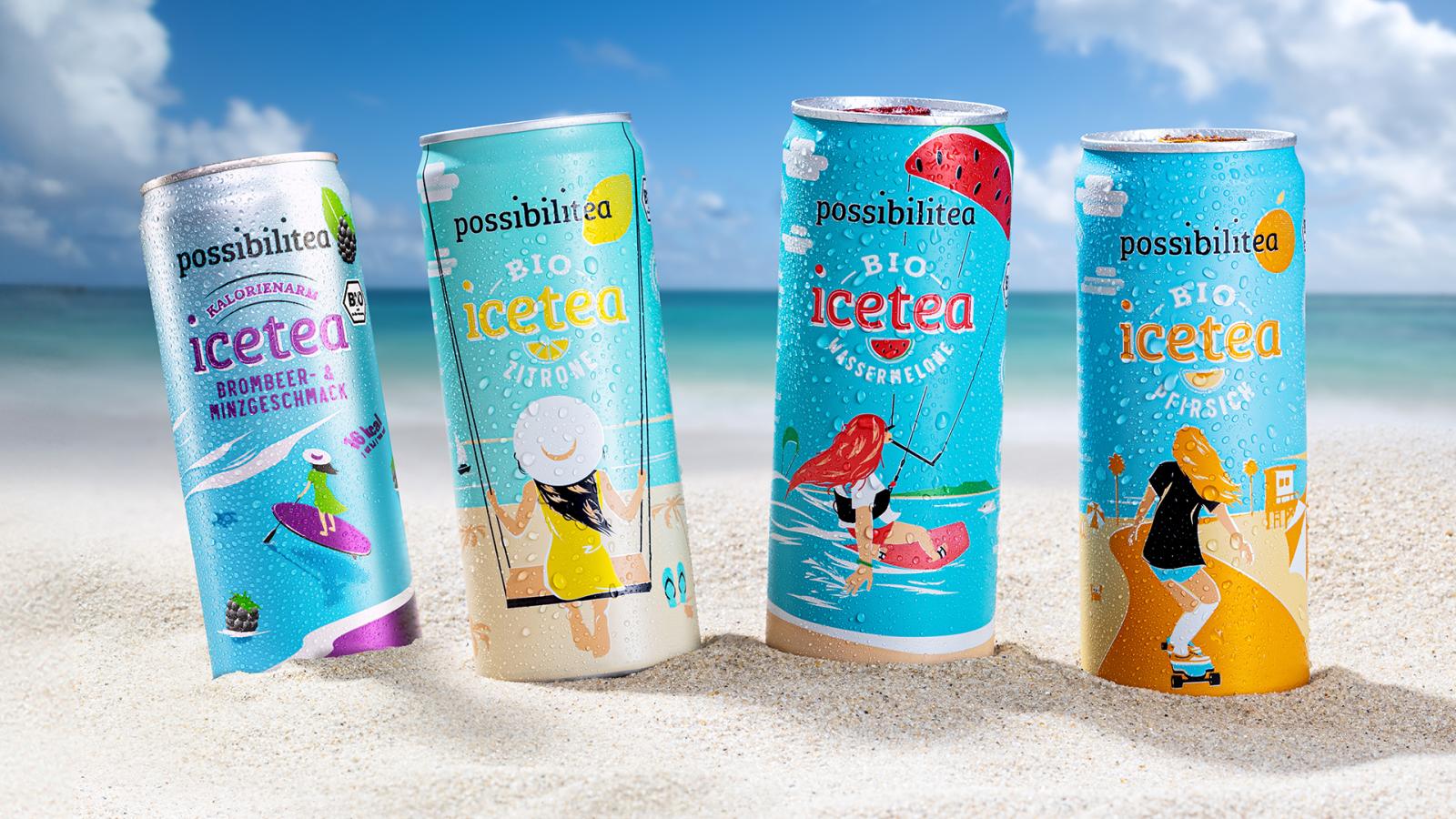 possibilitea Eistee in vier Sorten